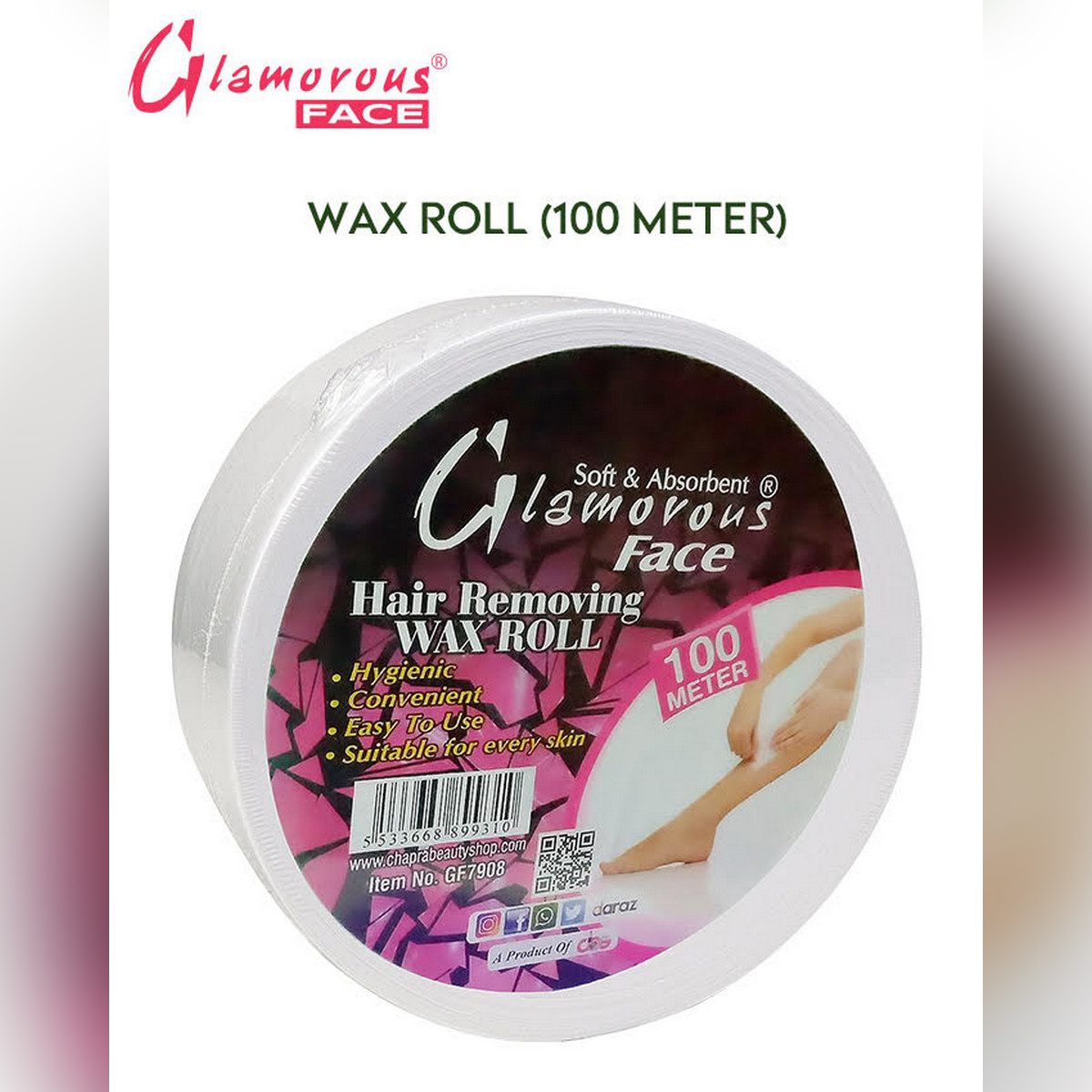 Glamorous Face 100 Meter Wax Strip Roll For Removing Wax atozstore.pk