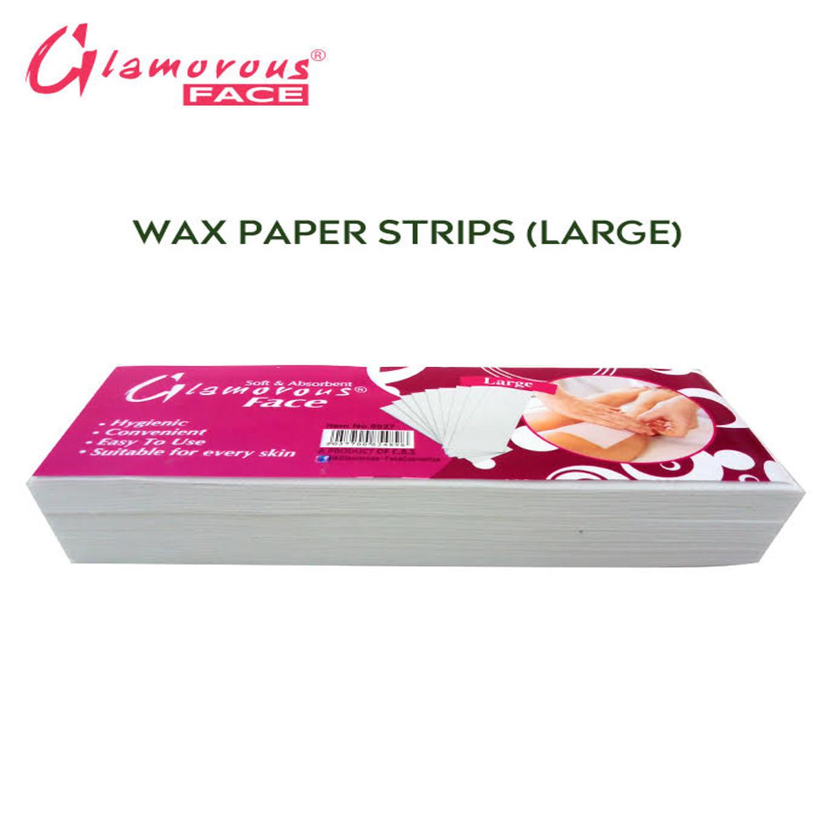 Glamorous Face wax Removal Paper Strips, 100 Sheet Waxing Strips