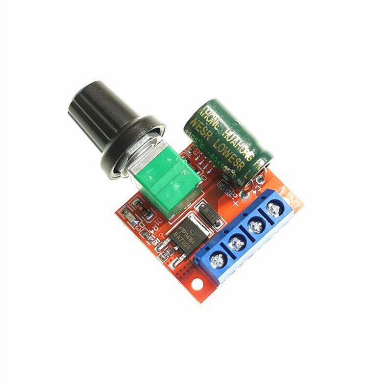 Mini 5A 90W PWM 12V DC Motor Speed Controller Module DC 4.5V 35V