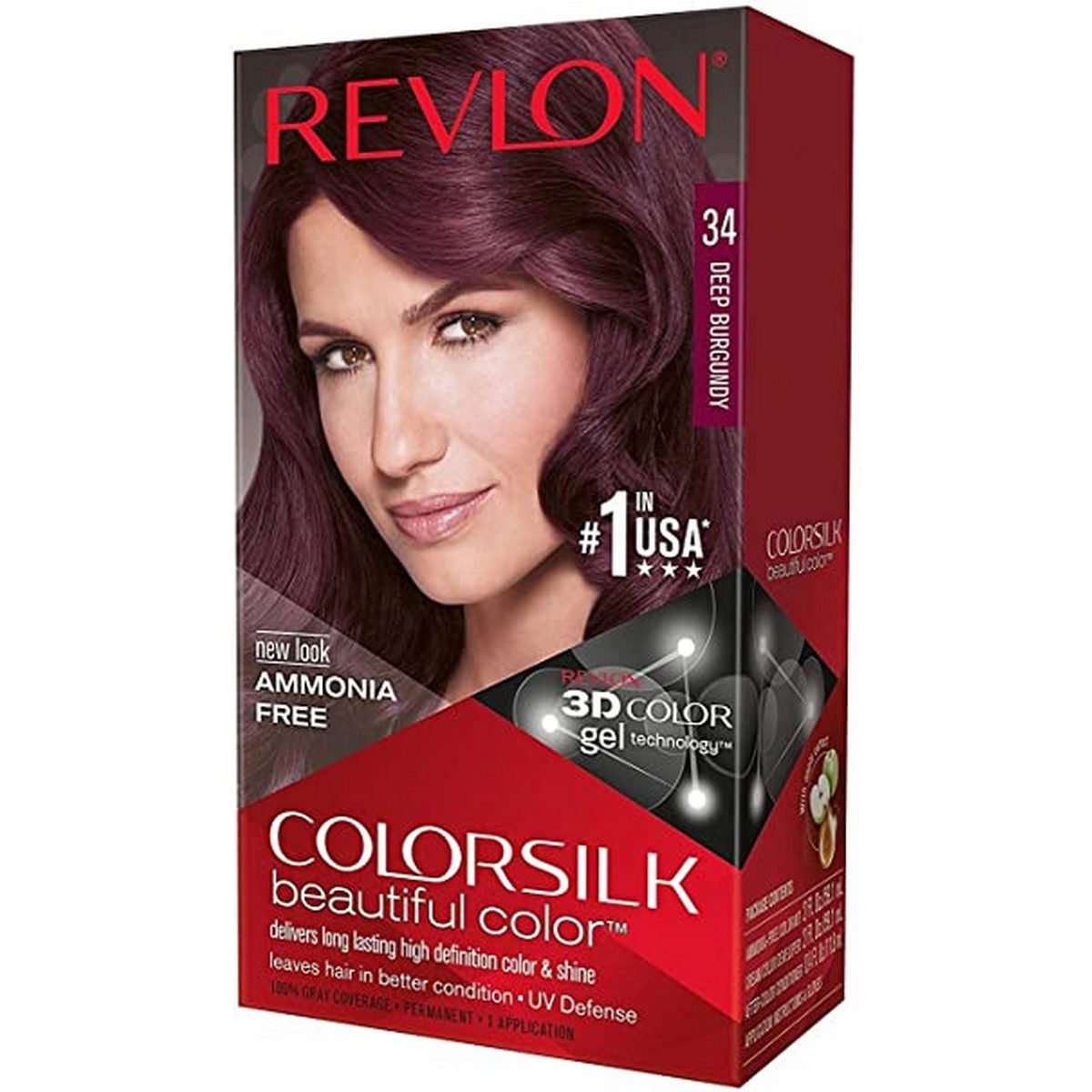 REVLON 34 Deep Burgundy 3D Hair Color Atozstore pk REVLON 34 Deep Burgundy 3D Hair Color Atozstore pk